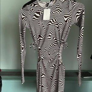 Trendy Dress with Cut Outs